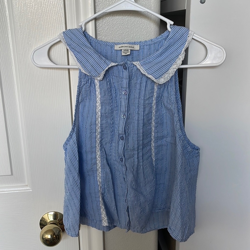 American Eagle Peter Pan Blouse